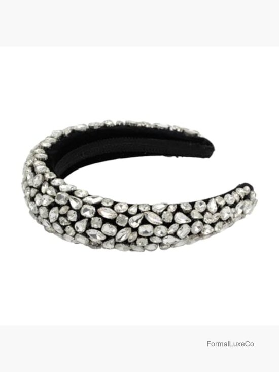 Big Crystal Crown Headband for Women Elegant Rhinestone Hair Hoop main image 4